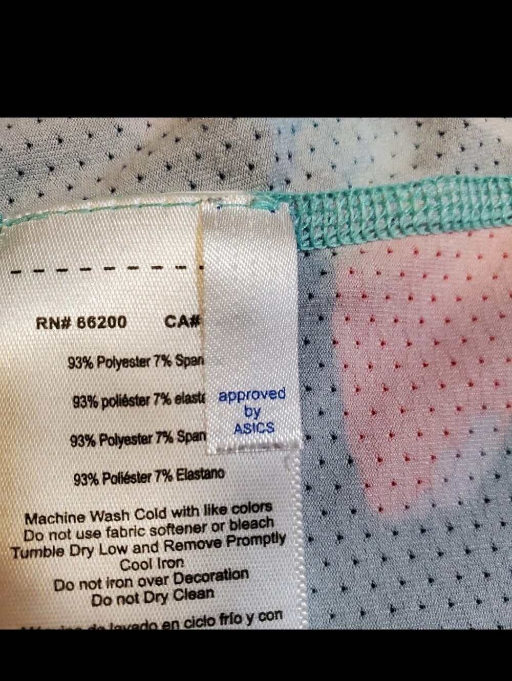ASICS Women's Multicolor Floral Racerback Tank Top Sz L - Picture 6 of 10